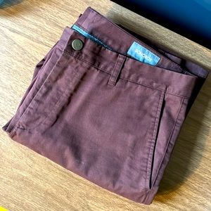 Bonobos Original Stretch Washed Chino- Burgundy- never been worn